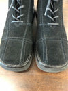 Frye 77630 AVENGER LACE Mens Boots Ankle US 8M Black Suede Casual Wedge