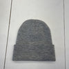 Unisex Adults Gray Knit Alien Embroidered Beanie Size OS