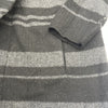 Vince Black Gray Stripe Hooded Cardigan Women’s Size Large New
