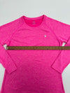 T Womens Pink Athletic Long Sleeve Shirt Size Medium