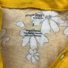 Simple Joys Yellow Floral Print Sleeveless T-Shirt Girls Size 7