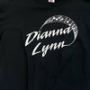 Vintage Jerzees Dianna Lynn Singer Black Graphic T-Shirt Men Size XL USA Made *