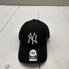 47 MVP Black New York Yankees Adjustable Baseball Hat Unisex Adult One Size