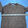 Manresa Brown Cable-Knit The Oysterman Sweater Men&#39;s Size Small