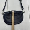Borse In Pelle Navy Blue Pebble Genuine Leather Crossbody Fanny Pack Bag