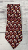 GUCCI Red Sliver And Gold Print 100% Silk Men’s Necktie Made In Italy
