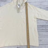 Tommy Bahama Cream V-Neck Hoodie Cashmere Sweater Women Size XL NEW