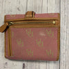 Vintage Dooney &amp; Bourke Tri-fold Wallet ‘DB’ Signature Pattern Cloth Exterior Le