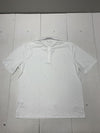 Trimark Mens White Short Sleeve Polo Shirt Size XL