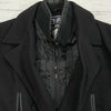 Buffalo David Britton Black Wool Blend Pea Coat Men Size Small