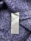 Roper Mens Purple Black Button Snap Long Sleeve Shirt Size 2XL