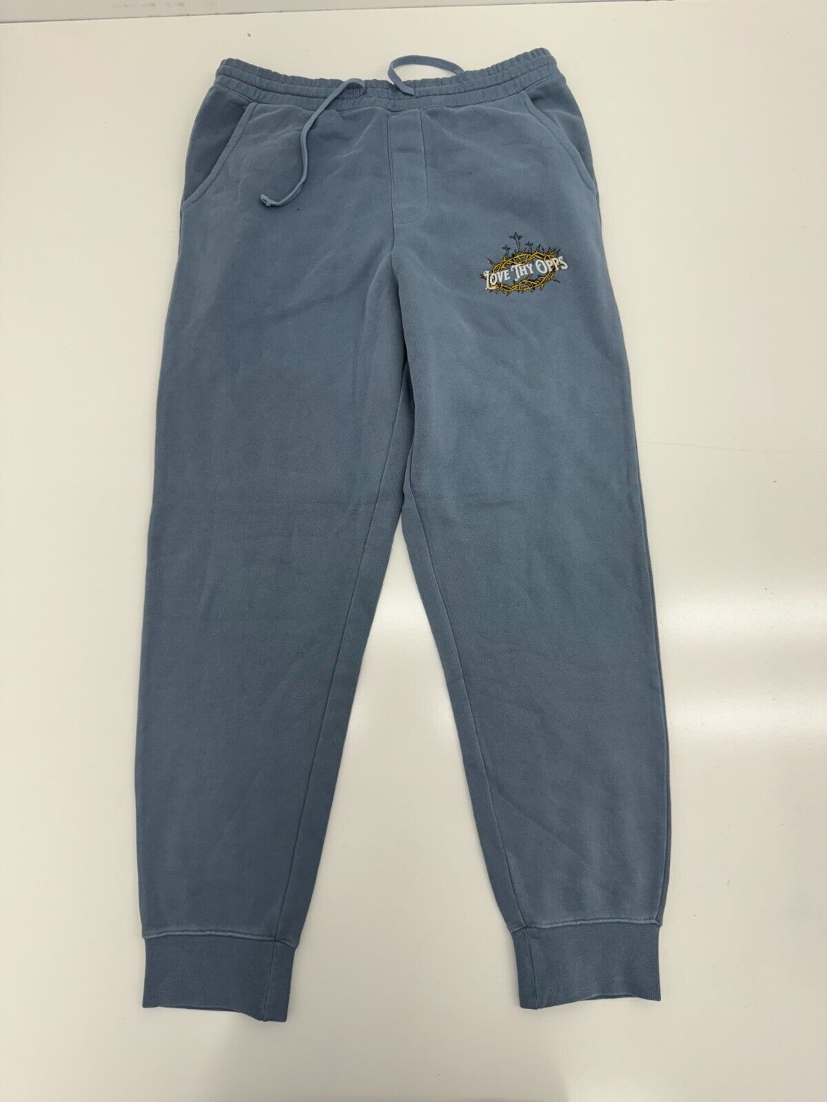 Independent Trading CO Mens Grey/Blue Sweatpants Size Medium