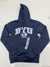 Champions Mens Dark Blue BYU Cougars Graphic Print Hoodie Size Small