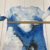 Women’s Blue Printed Long Sleeve T Shirt Size Medium