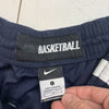 Nike Mesh Navy Blue Basketball Short Size Large