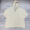 Tommy Bahama Cream V-Neck Hoodie Cashmere Sweater Women Size XL NEW