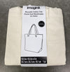 Imagin8 Cream Reusable Cotton Tote Bag 13.5in X 13.5in X 4in