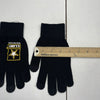 US Army Black Logo Knit Gloves Unisex Adults OS