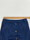 Shein Womens Navy Blue White Striped Mermaid Skirt Size Small