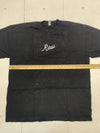 Los Angeles Apparel 6.5 ounce Black Short Sleeve Graphic Tee Raw Size Medium