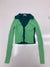 Urban Outfitters Womens 2 Tone Green Ribbed Long Sleeve Shirt Size Small