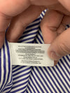 Brooks Brothers Blue White Striped Long Sleeve Button Up Size Large