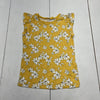 Simple Joys Yellow Floral Print Sleeveless T-Shirt Girls Size 7
