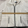 Zenergy Chico’s White Zip Up Windbreaker Rain Ripstop Jacket Women Size 2 NEW