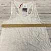 Element White Sleeveless Sheer Embroidered Tank Top Women Size L NEW