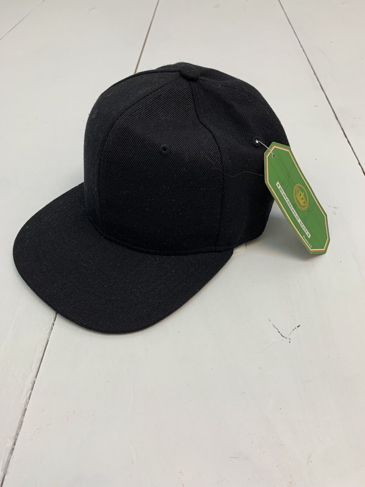 Crown Premium Snap Back Hat Men's Black Adjustable One Size NEW