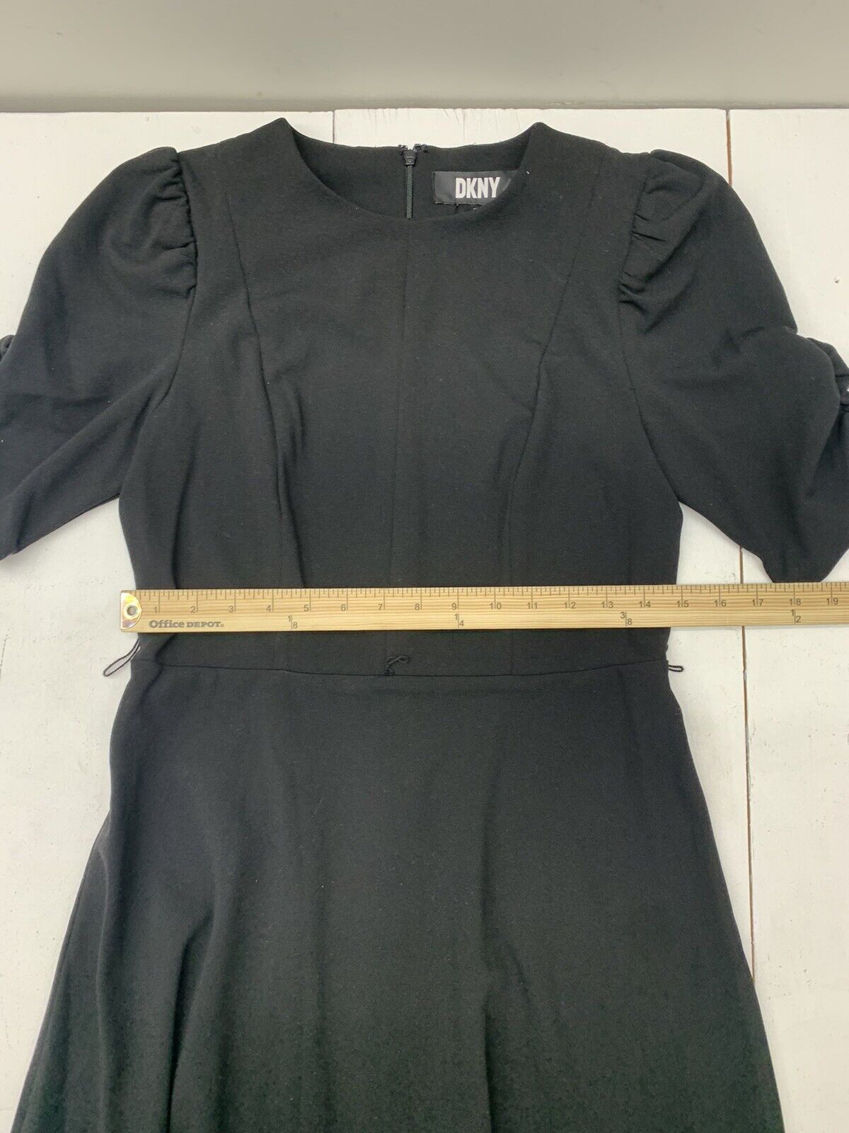 DKNY Womens Black Back Zip Dress Size 6 - beyond exchange
