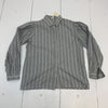Vintage Panther Gray Long Sleeve Button Front