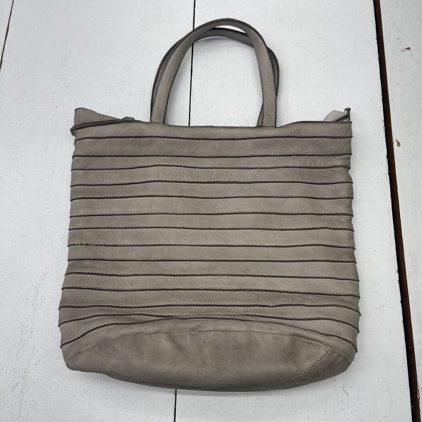 Sundance Crosstown Taupe Leather Tote Bag MSRP $218