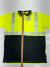 VEA Mens Hi Viz Yellow Polo Short Sleeve Shirt Size 2XL