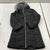Calvin Klein Black Aerial Faux Fur Hooded Winter Long Jacket Girls Size Large