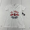GIII White St.Louis Cardinals Graphic Print V-NeckT-Shirt Women&#39;s Size Medium