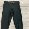 Nike Dri Fit Just Do It Black Cropped Running Leggings Woman’s Size XS NEW