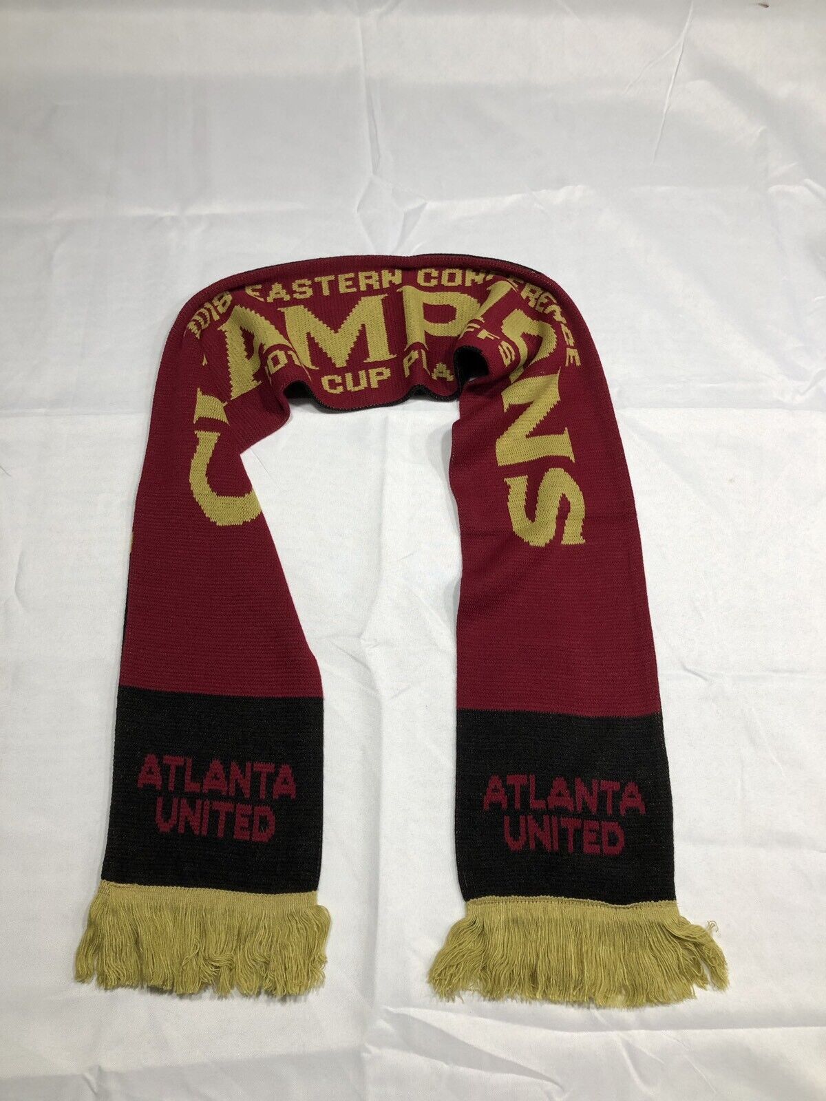 2018 Atlanta United Cup Playoffs Eastern Conference Champions Scarf MLS Soccer