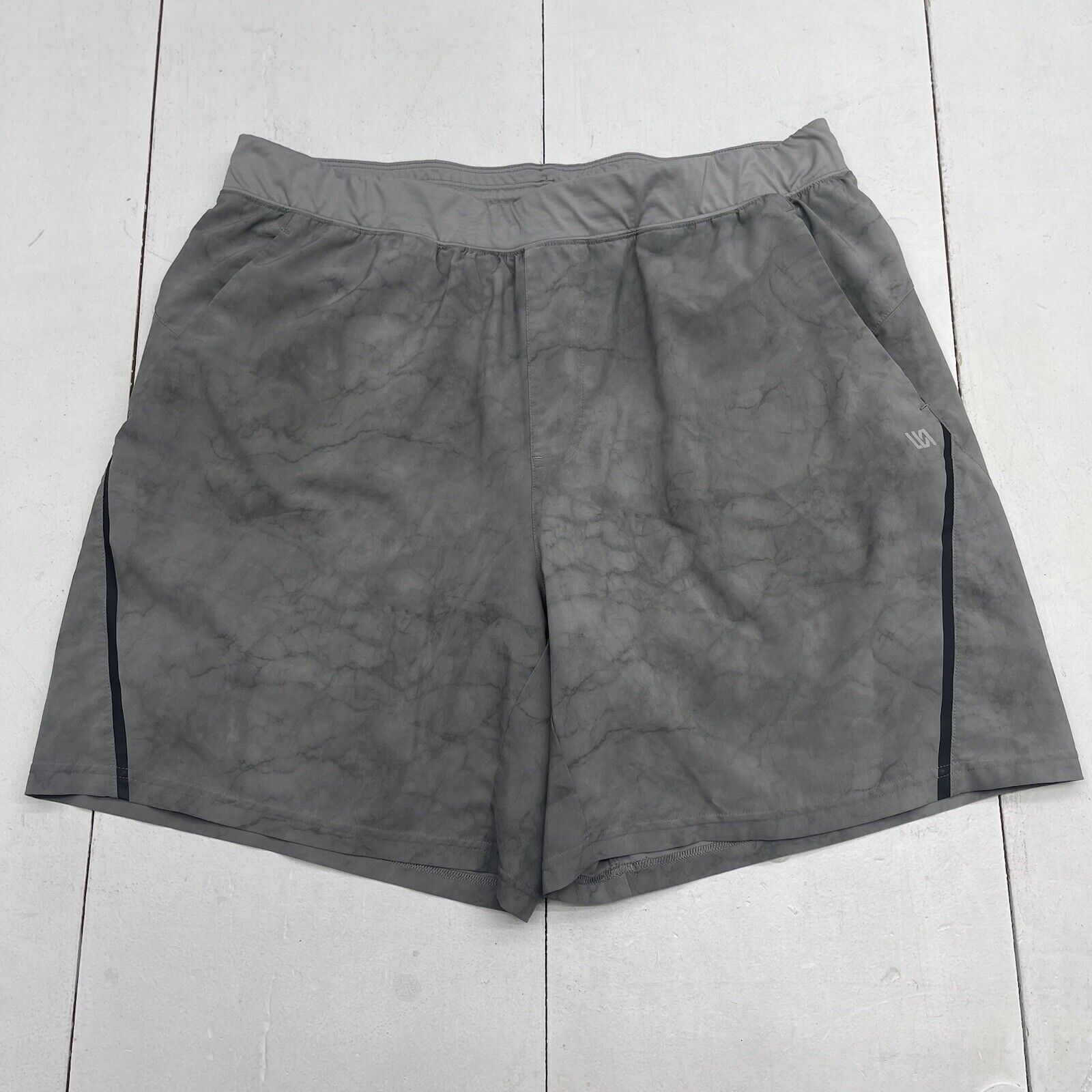 VRST Stealth 2-in-1 7” Gray Marble Shorts Mens Size XL