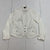 White house Black Market Womens White Button Up Jacket Size 14
