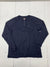 Drifire Mens Dark Blue 1/4 Button Long Sleeve Shirt Size Large