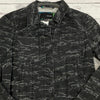Hurley Black Gray Camo Button Up Jacket Woman’s Size Small