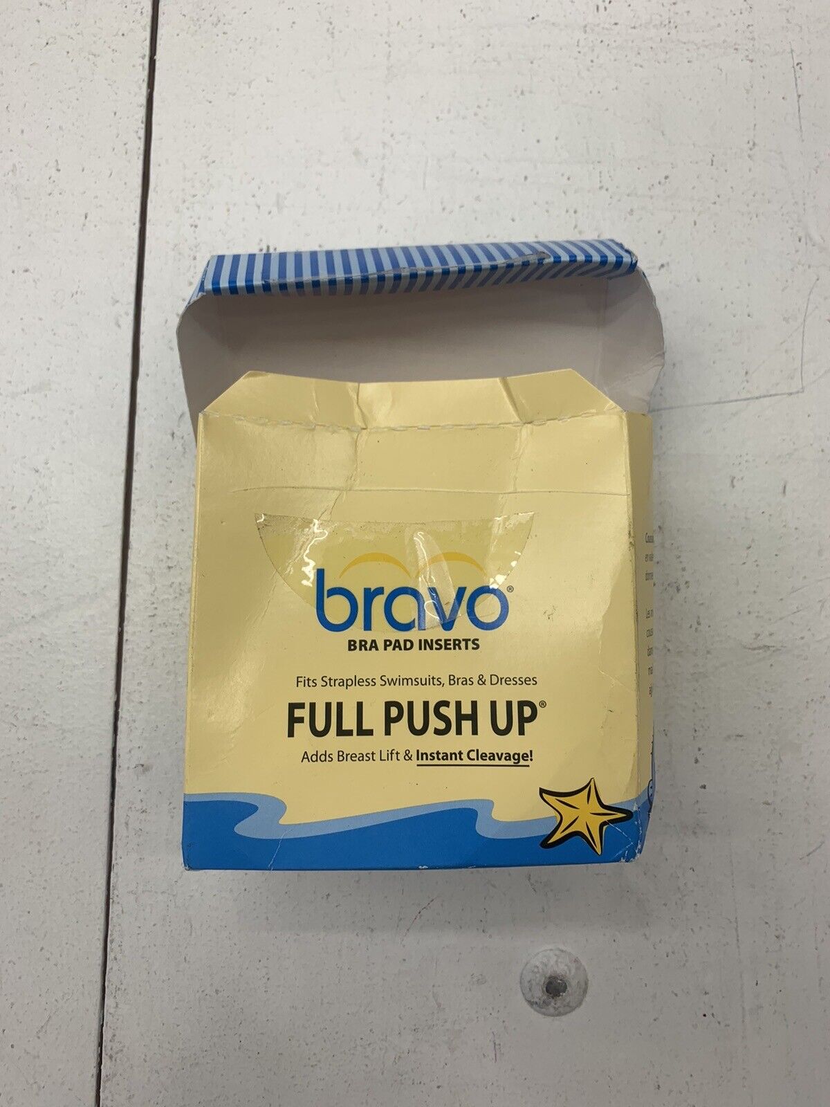 Bravo Womens 1 Pair Bra Pad Inserts Full Push-up Size A/B - beyond exchange