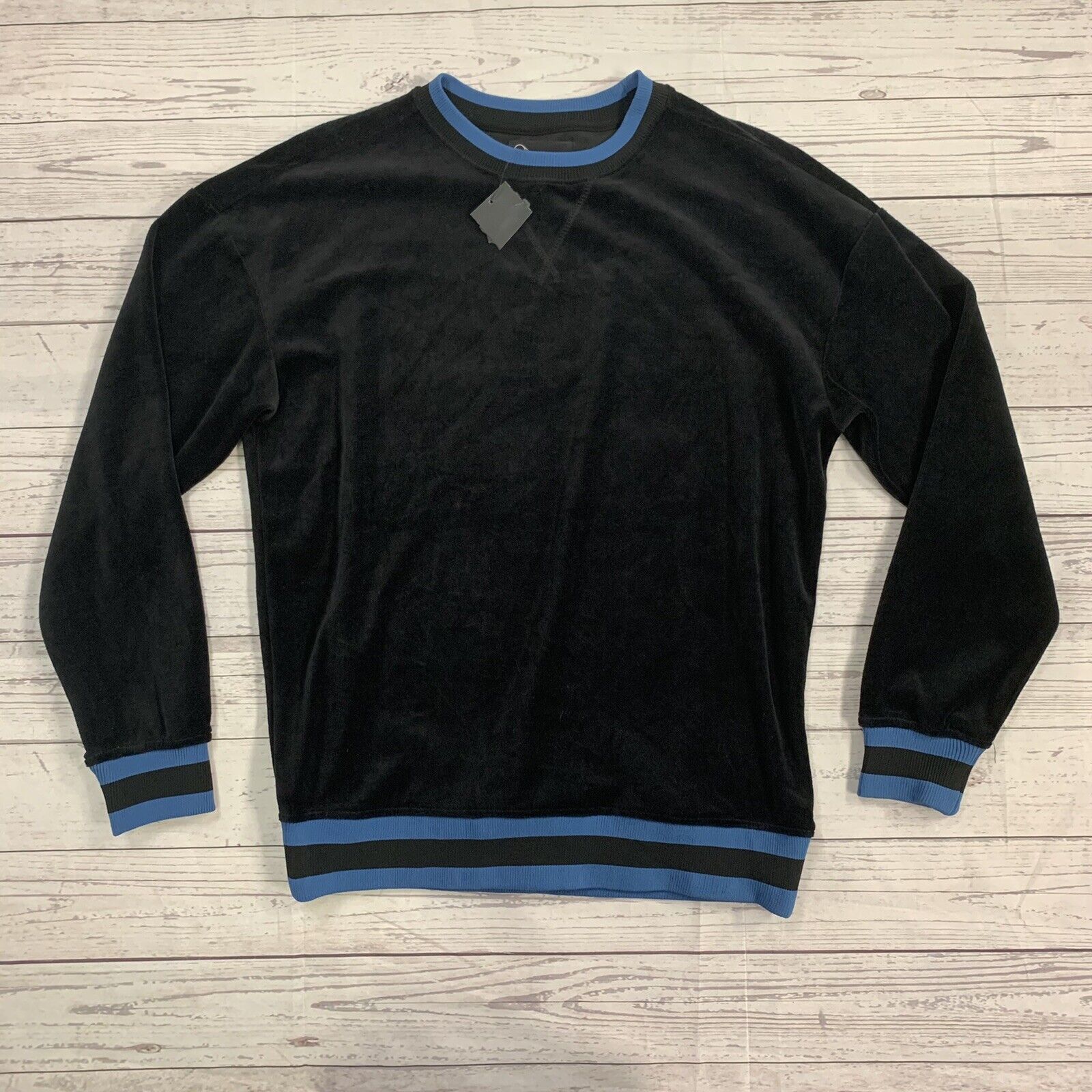 Mens Original Use Black And Blue Sweater Size Small