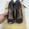 Louis Vuitton Black Leather Almond Toe Platform Ankle Zip Boots Women Size 37.5