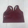 All In Motion Burgundy Red Ribbed Sports Bra Women’s Size Medium