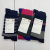 Ultra Socks Blue Pink Grey Dress Socks Size 9-11 6 Pack 2 Pairs Each Design