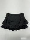 Shein Curve Womens Black Ruffle Skort Size 0XL