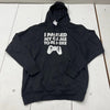 TStars Black &quot;I Paused My Game&quot; Graphic Print Hoodie Mens Size X-Large