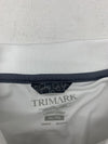 Trimark Mens White Short Sleeve Polo Shirt Size XL